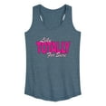 thumbnail image 1 of Instant Message - Like Totally For Sure - Women's Racerback Tank Top, 1 of 6