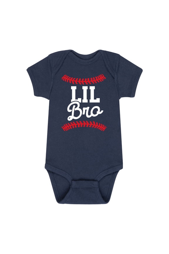 - Lil Bro Baseball - Infant Baby One Piece