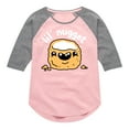 thumbnail image 1 of Instant Message - Lil Nugget  - Girls Shirt Tail Raglan, 1 of 5