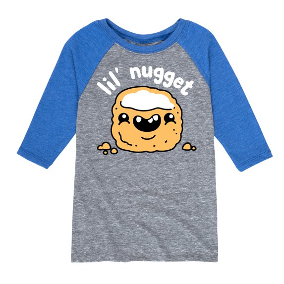 Instant Message - Lil Nugget - Toddler & Youth Raglan Graphic T-Shirt