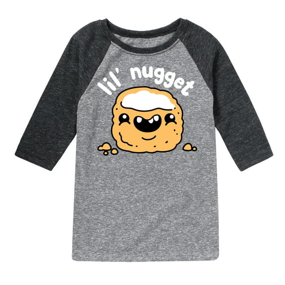 Instant Message - Lil Nugget - Toddler & Youth Raglan Graphic T-Shirt