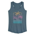 thumbnail image 1 of Instant Message - Line Drawing Sunset - Women's Racerback Tank Top, 1 of 6