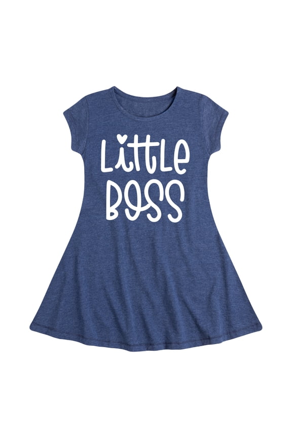 - Little Boss - Toddler & Youth Girls Fit & Flare Dress