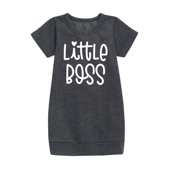 Instant Message - Little Boss - Toddler & Youth Girls Fleece Dress