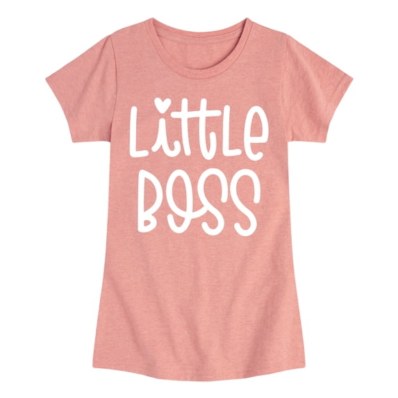 Instant Message - Little Boss - Toddler & Youth Girls Short Sleeve Graphic T-Shirt