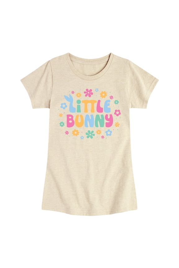 - Little Bunny - Youth Girls Fitted Short Sleeve T-Shirt