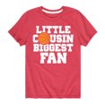 thumbnail image 1 of Instant Message - Little Cousin Biggest Basketball Fan - Toddler And Youth Short Sleeve Graphic T-Shirt, 1 of 6