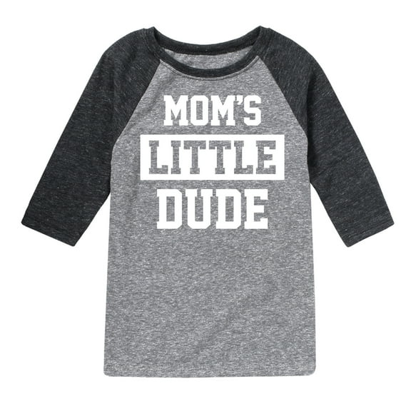 Instant Message - Little Dude - Toddler & Youth Raglan Graphic T-Shirt