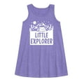 thumbnail image 1 of Instant Message - Little Explorer - Toddler & Youth Girls A-line Dress, 1 of 5