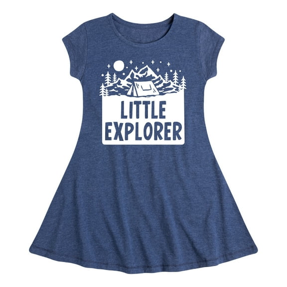 Instant Message - Little Explorer - Toddler & Youth Girls Fit & Flare Dress