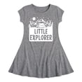 thumbnail image 1 of Instant Message - Little Explorer - Toddler & Youth Girls Fit & Flare Dress, 1 of 1
