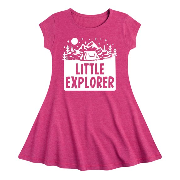 Instant Message - Little Explorer - Toddler & Youth Girls Fit & Flare Dress