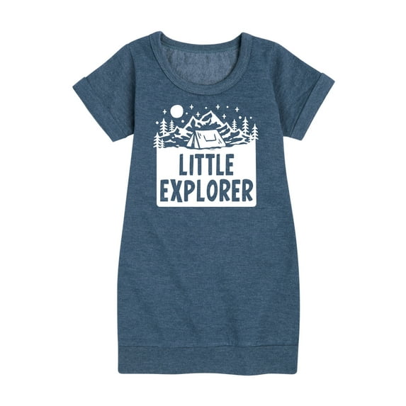 Instant Message - Little Explorer - Toddler & Youth Girls Fleece Dress