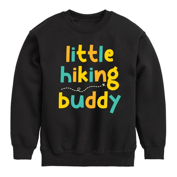 Instant Message - Little Hiking Buddy - Toddler & Youth Crewneck Fleece Sweatshirt