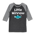 thumbnail image 1 of Instant Message - Little Minnow - Toddler & Youth Raglan Graphic T-Shirt, 1 of 7