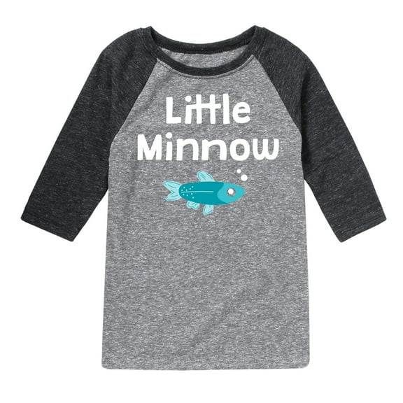 Instant Message - Little Minnow - Toddler & Youth Raglan Graphic T-Shirt