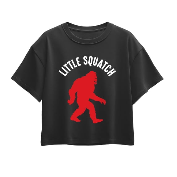 Instant Message - Little Squatch Short Sleeve Boxy Graphic T-Shirt
