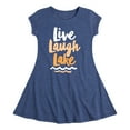 thumbnail image 1 of Instant Message - Live Laugh Lake - Toddler And Youth Girls Fit And Flare Dress, 1 of 5