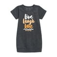 thumbnail image 1 of Instant Message - Live Laugh Lake - Toddler And Youth Girls Fleece Dress, 1 of 1