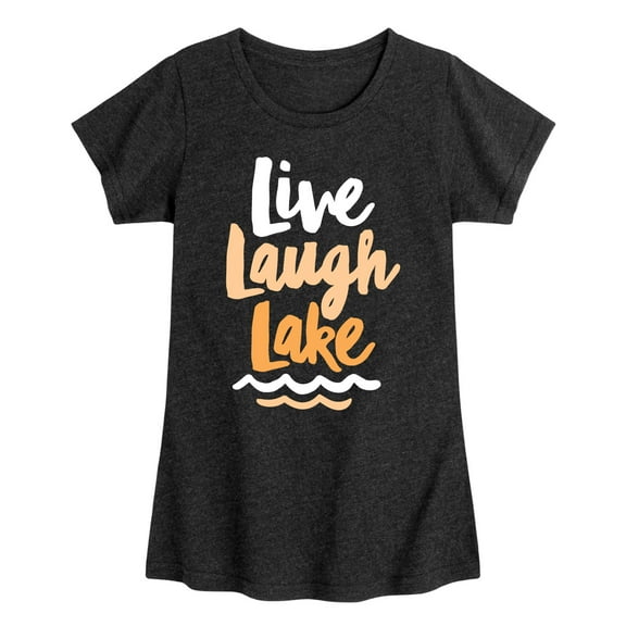 Instant Message - Live Laugh Lake - Toddler And Youth Girls Short Sleeve Graphic T-Shirt