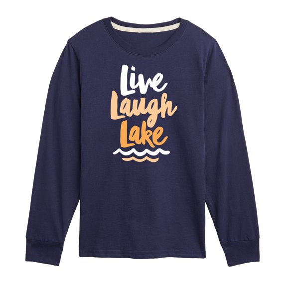 Instant Message - Live Laugh Lake - Toddler And Youth Long Sleeve Graphic T-Shirt
