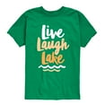 thumbnail image 1 of Instant Message - Live Laugh Lake - Toddler And Youth Short Sleeve Graphic T-Shirt, 1 of 6