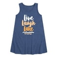 thumbnail image 1 of Instant Message - Live Laugh Lake - Toddler and Youth Girls A-line Dress, 1 of 6
