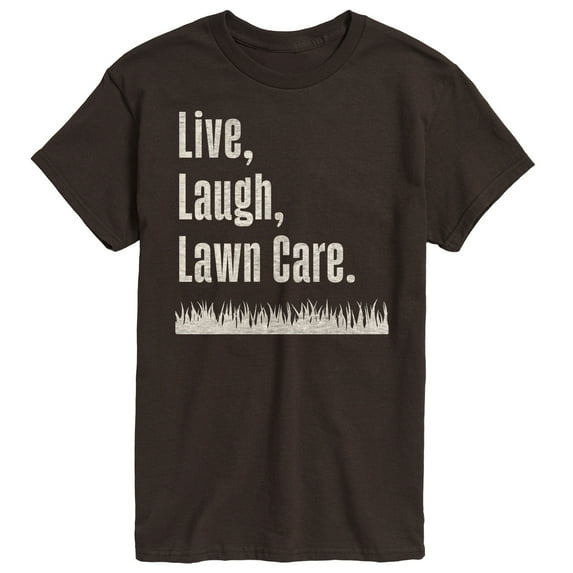 Instant Message - Live Laugh Lawn Care - Men's Short Sleeve Graphic T-Shirt