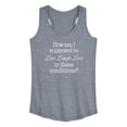 thumbnail image 1 of Instant Message - Live Laugh Love These Conditions - Women's Racerback Tank Top, 1 of 6