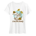 thumbnail image 1 of Instant Message - Live Life Slowly - Women's Short Sleeve Graphic T-Shirt, 1 of 6