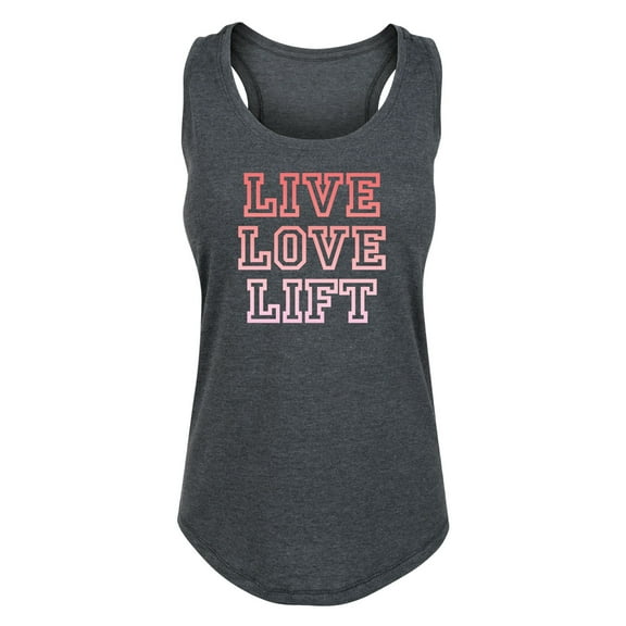 Instant Message - Live Love Lift - Ladies Racerback Tank