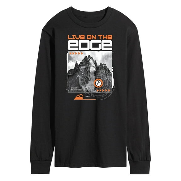 Instant Message - Live On The Edge - Men's Long Sleeve T-Shirt