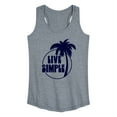 thumbnail image 1 of Instant Message - Live Simple - Women's Racerback Tank Top, 1 of 6