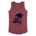 thumbnail image 1 of Instant Message - Live Simple - Women's Racerback Tank Top, 1 of 6