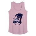 thumbnail image 1 of Instant Message - Live Simple - Women's Racerback Tank Top, 1 of 6