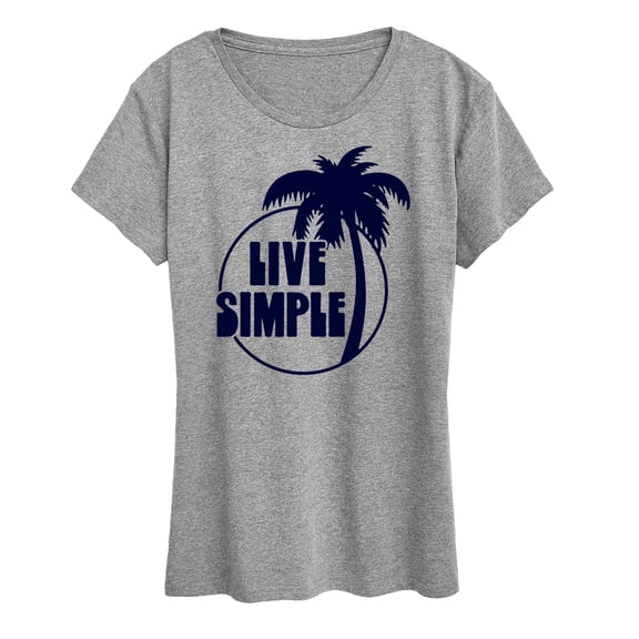 Instant Message - Live Simple - Women's Short Sleeve Graphic T-Shirt