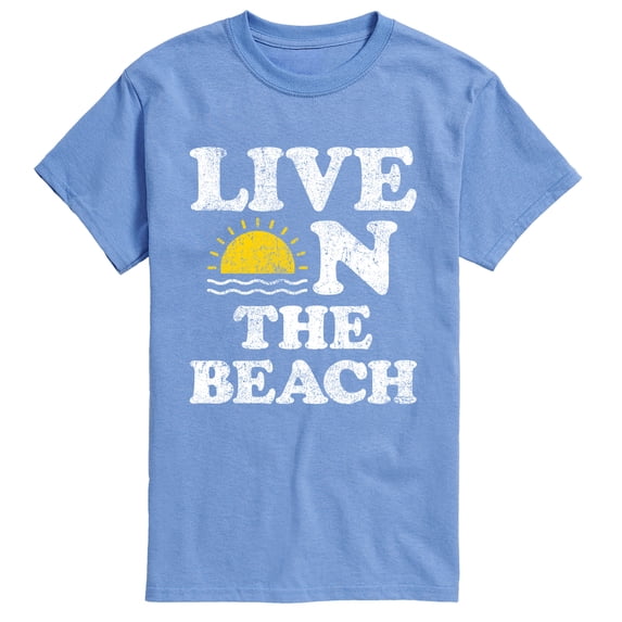 Instant Message - Live on the Beach Men's Short Sleeve Graphic T-Shirt