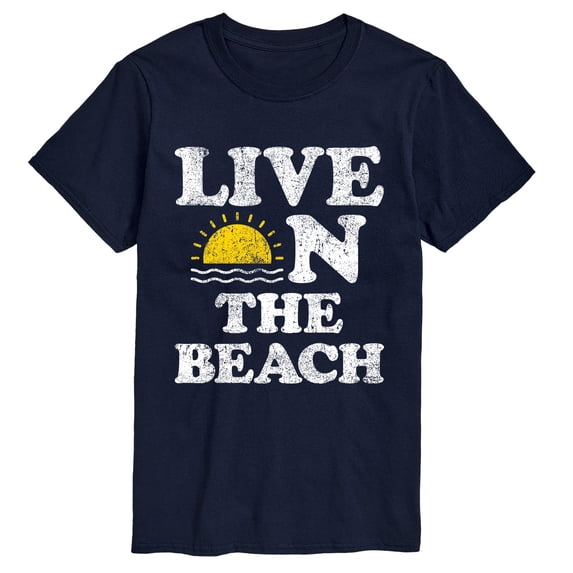 Instant Message - Live on the Beach Men's Short Sleeve Graphic T-Shirt
