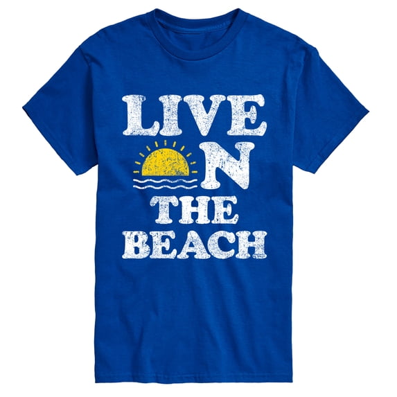 Instant Message - Live on the Beach Men's Short Sleeve Graphic T-Shirt