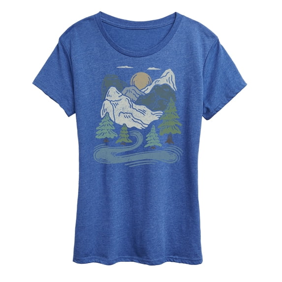 Instant Message - Living In The Great Outdoors - Women's Short Sleeve Graphic T-Shirt