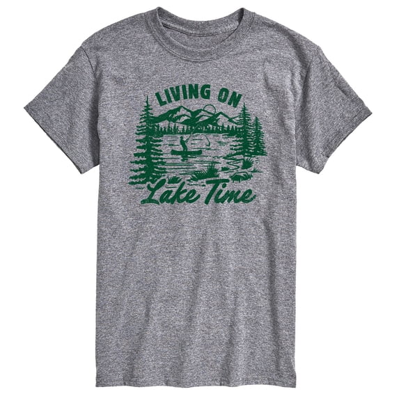 Instant Message - Living On Lake Time - Men's Short Sleeve Graphic T-Shirt