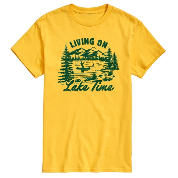 Instant Message - Living On Lake Time - Men's Short Sleeve Graphic T-Shirt
