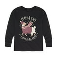 thumbnail image 1 of Instant Message - Llama Say I Love To Be Cozy - Youth Long Sleeve Tee, 1 of 5