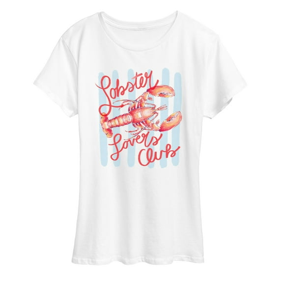 Instant Message - Lobster Lovers Club - Women's Short Sleeve Graphic T-Shirt