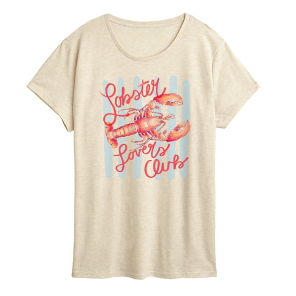 Instant Message - Lobster Lovers Club - Women's Short Sleeve Graphic T-Shirt