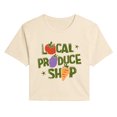 thumbnail image 1 of Instant Message - Local Produce Shop Cropped Graphic T-Shirt, 1 of 5