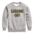 thumbnail image 1 of Instant Message - Logging Off - Toddler & Youth Crewneck Fleece Sweatshirt, 1 of 6