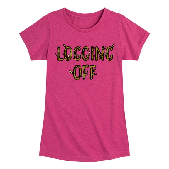 Instant Message - Logging Off - Toddler & Youth Girls Short Sleeve Graphic T-Shirt