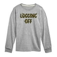 thumbnail image 1 of Instant Message - Logging Off - Toddler & Youth Long Sleeve Graphic T-Shirt, 1 of 6