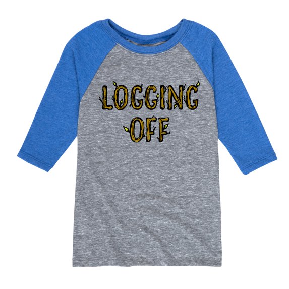 Instant Message - Logging Off - Toddler & Youth Raglan Graphic T-Shirt